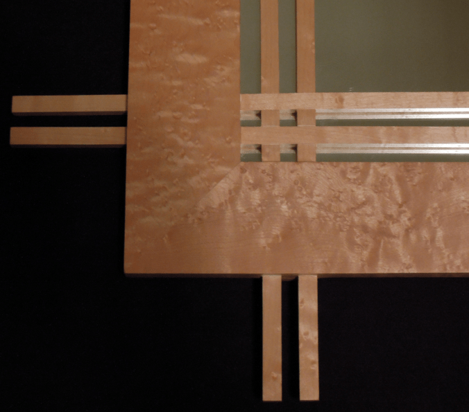 Concept Tile and Design Scott Klandl Birds Eye Maple Mirror Vermont