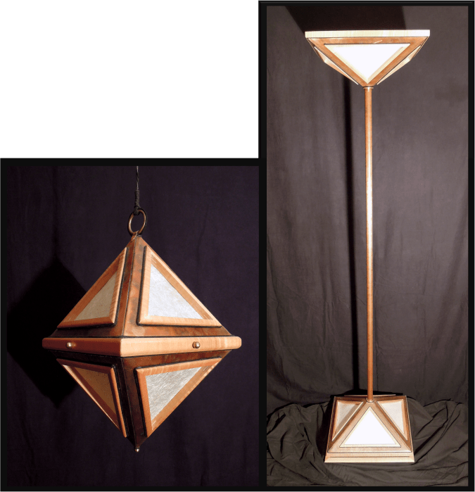 Concept Tile and Design Scott Klandl Copper Maple Rice Paper Lamp Vermont
