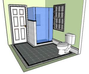 Concept Tile and Design Scott Klandl Vermont 3D Modeling Sketchup Verde Antique Serpentine Burlington Renovation Remodel Basketweave