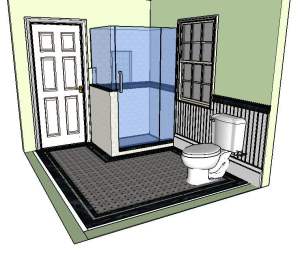 Concept Tile and Design Scott Klandl Vermont 3D Modeling Sketchup Verde Antique Serpentine Burlington Renovation Remodeland Design Scott Klandl Vermont 3D Modeling Sketchup Verde Antique Serpentine Period Mosaic Border